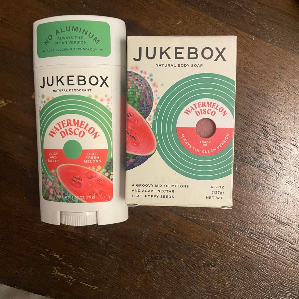 Jukebox Watermelon Disco Natural Deodorant and Body Soap